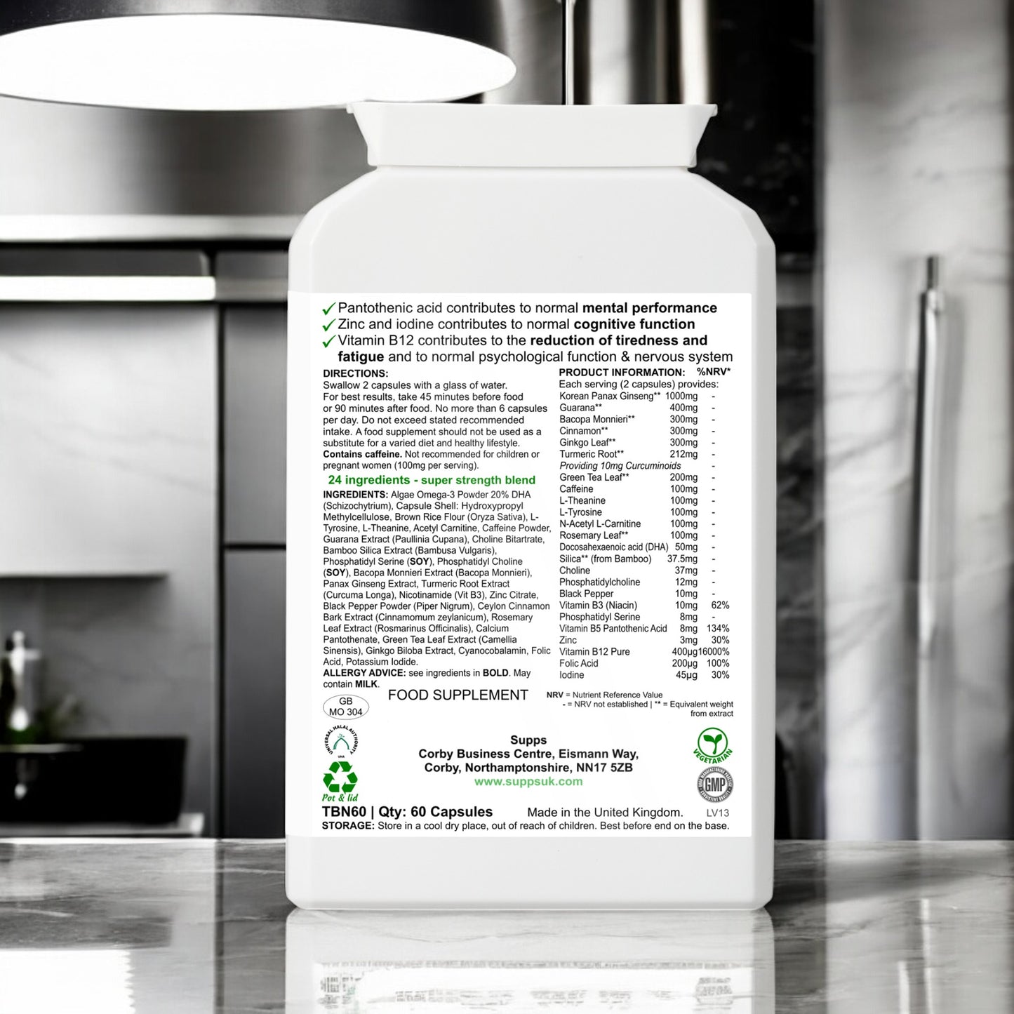 Clarity - For Mental Performance and Energy with B12,B5 and B3