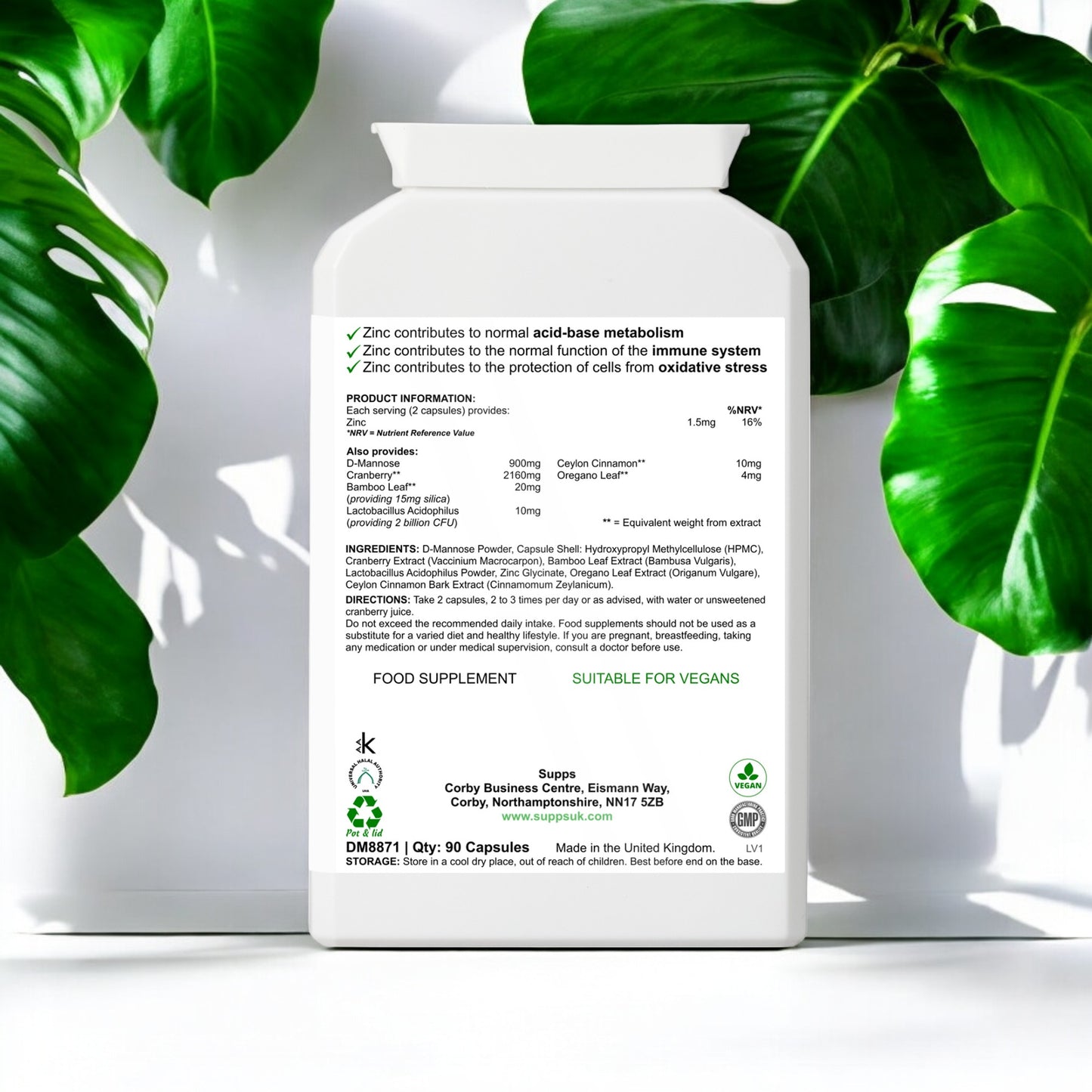 D-mannose High-Strength With Cranberry Extract