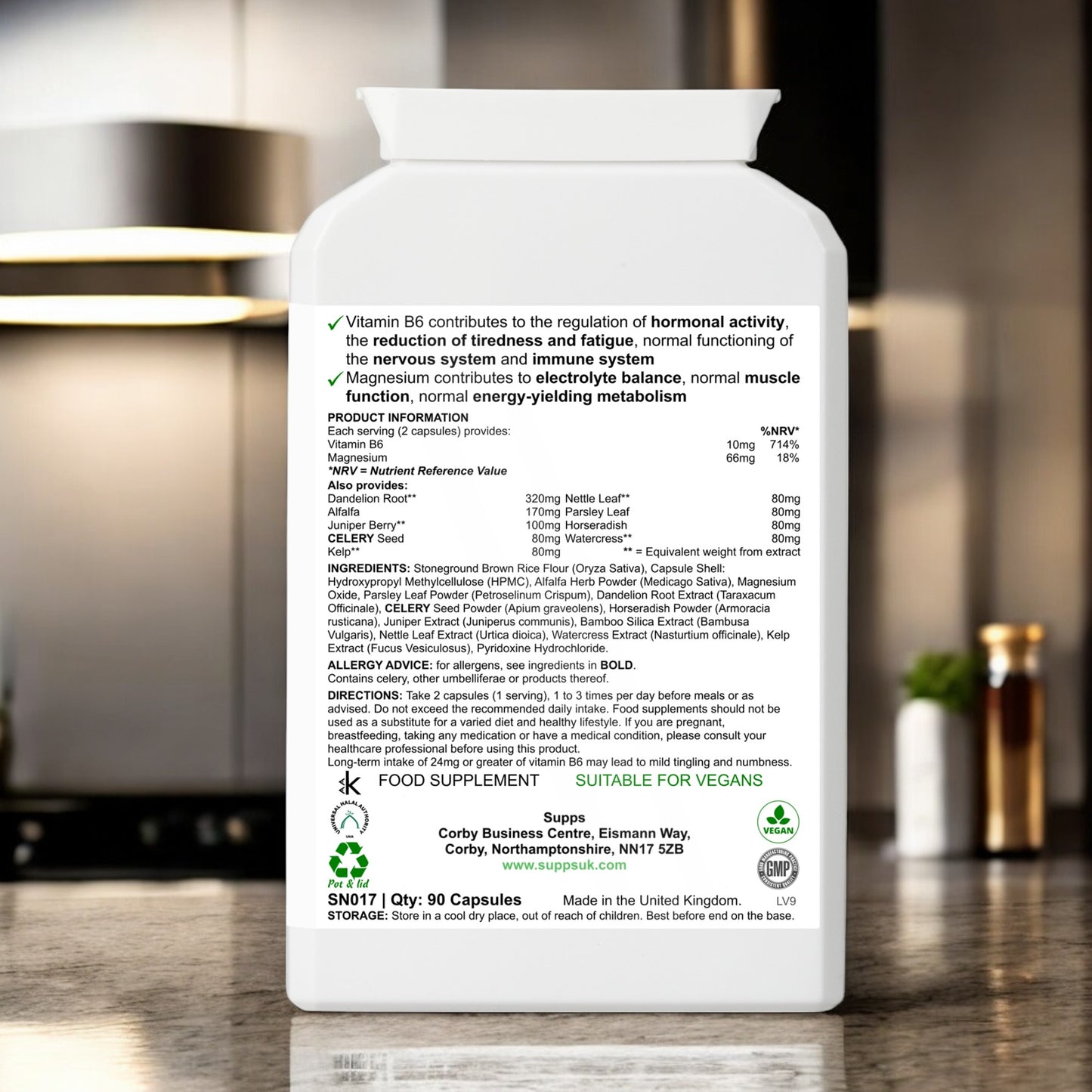 Electrolyte Hormones Supplement - With B6 For Brain Function