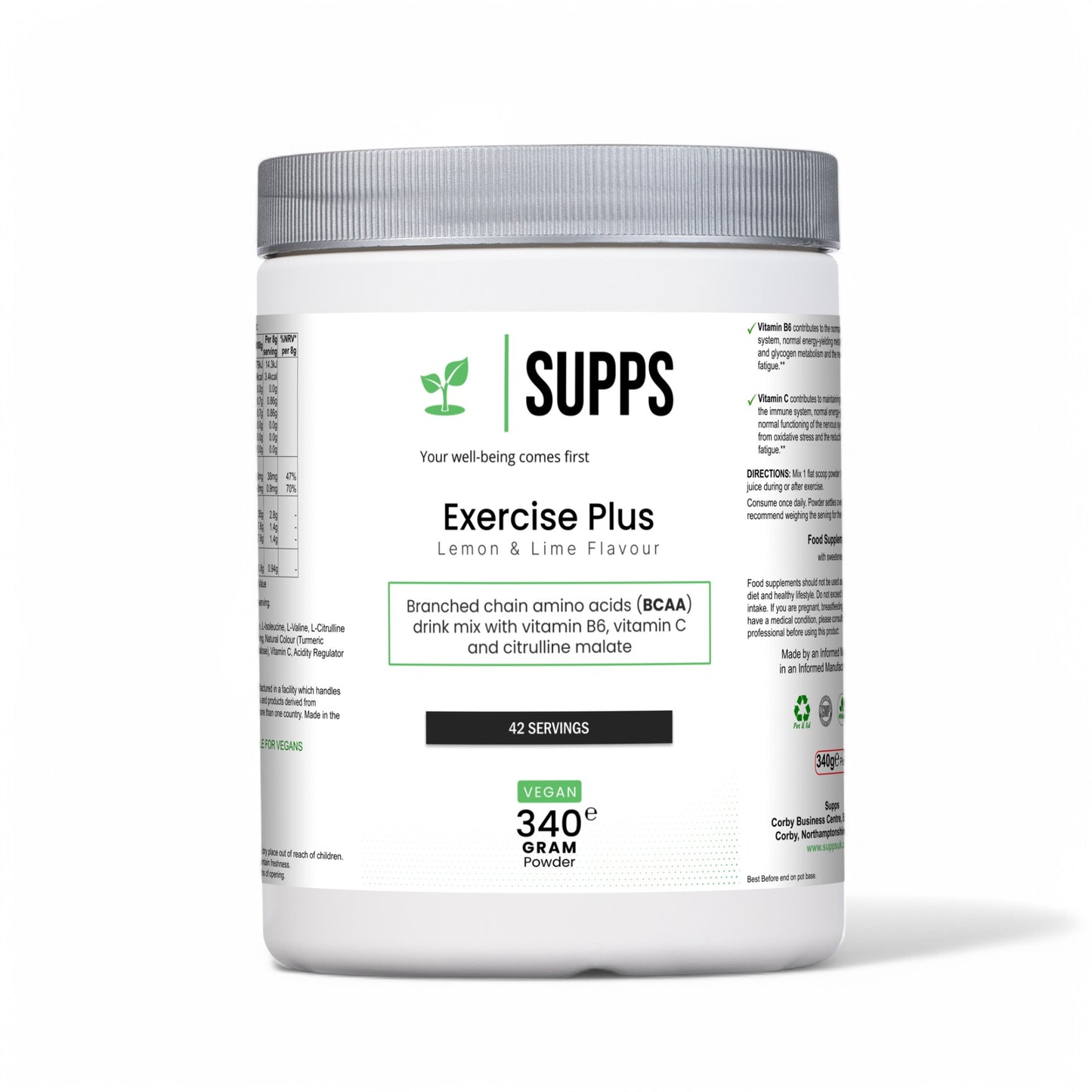 Exercise Plus - (lemon and lime flavour)