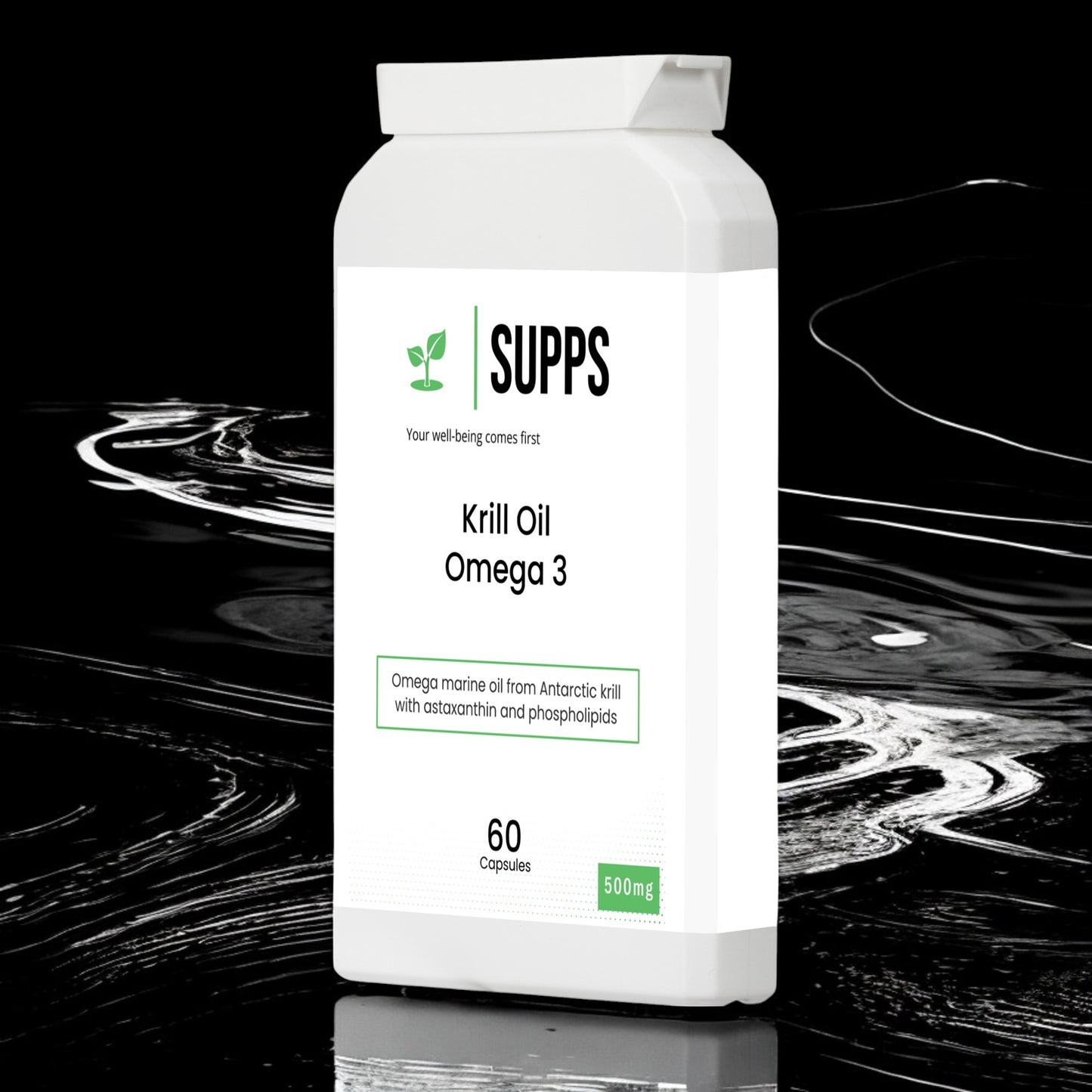 Krill Oil Omega 3 - Antarctic Krill oil capsules - 500mg