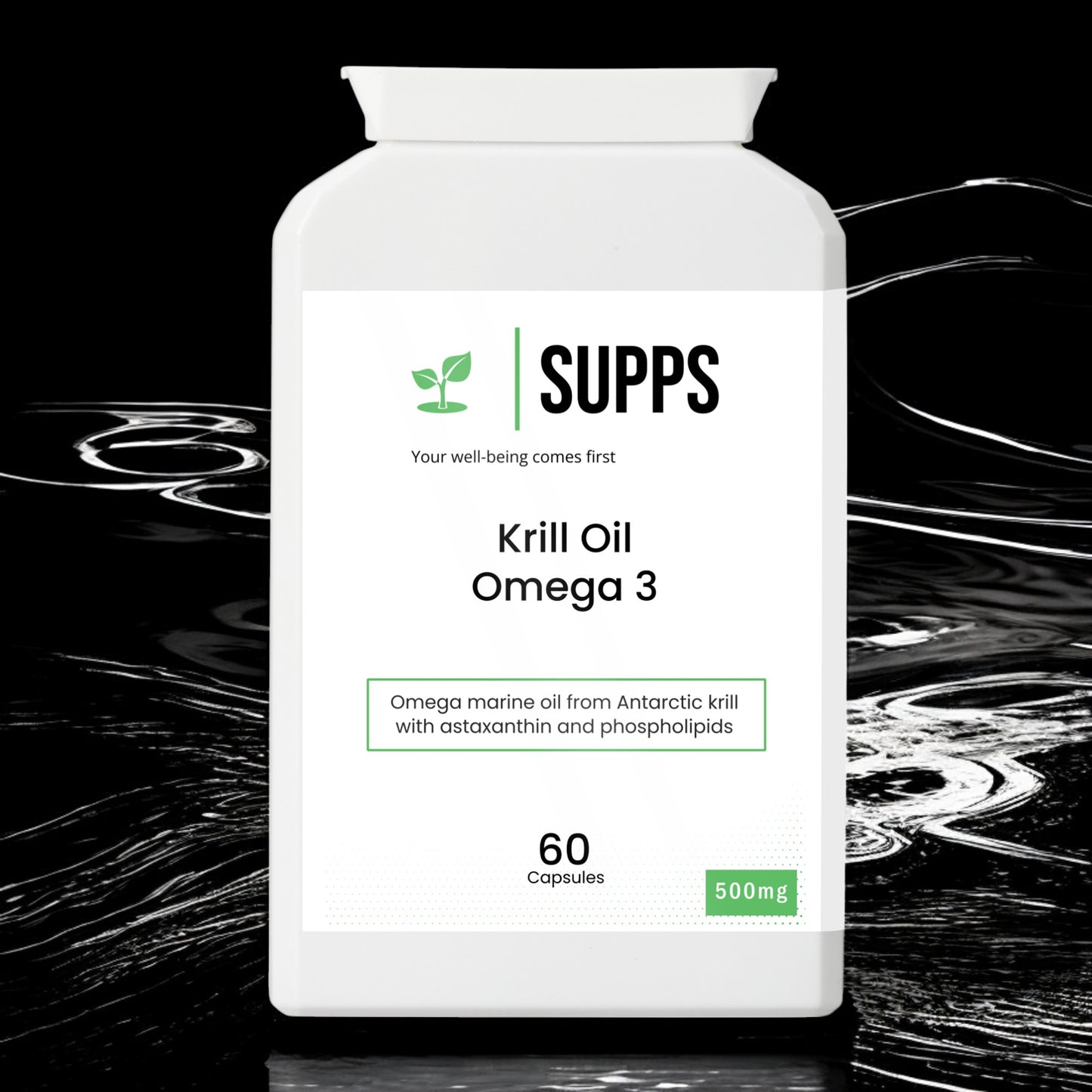 Krill Oil Omega 3 - Antarctic Krill oil capsules - 500mg