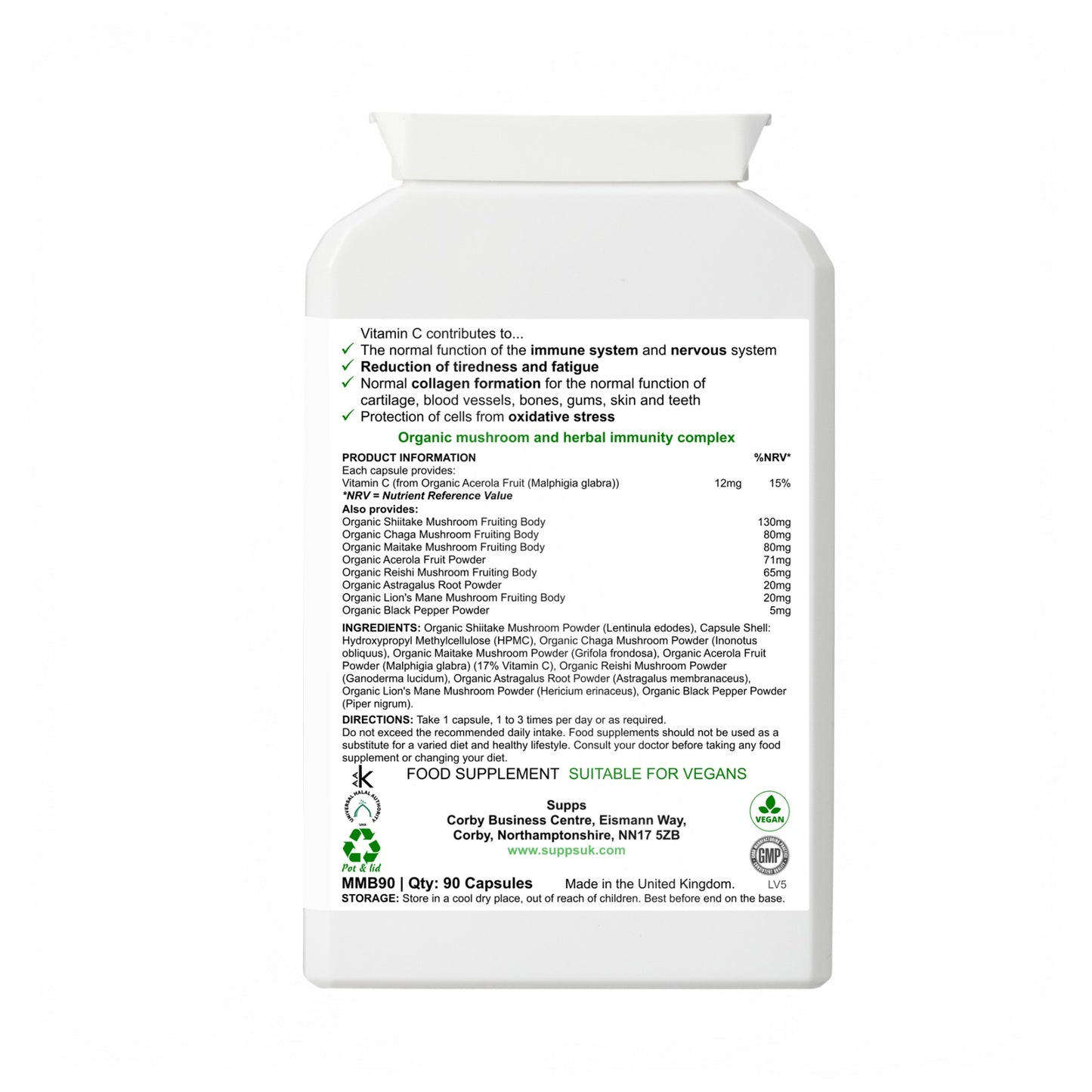 Organic Multi Mushrooms Supplement