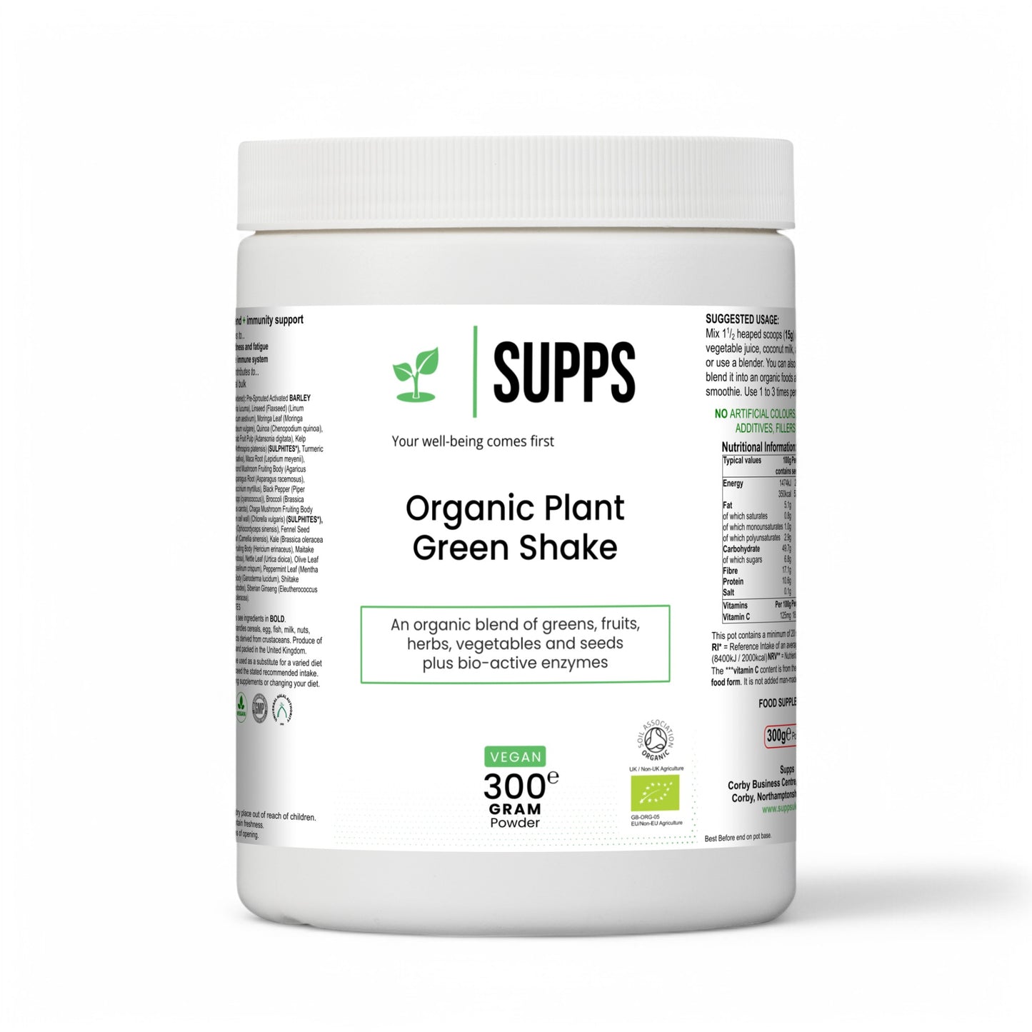 Organic Plant Green Shake - Vegan Plant Protein