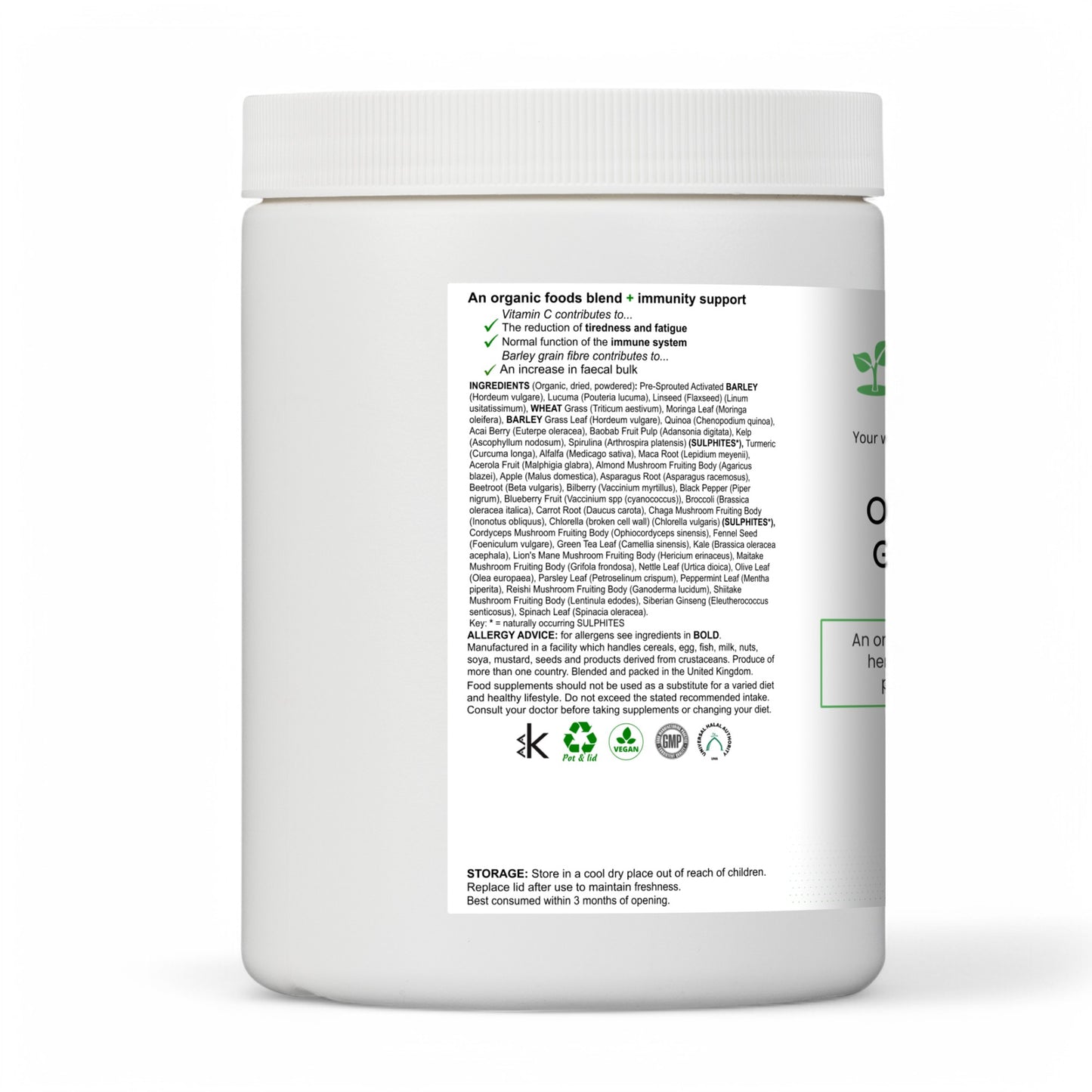 Organic Plant Green Shake - Vegan Plant Protein