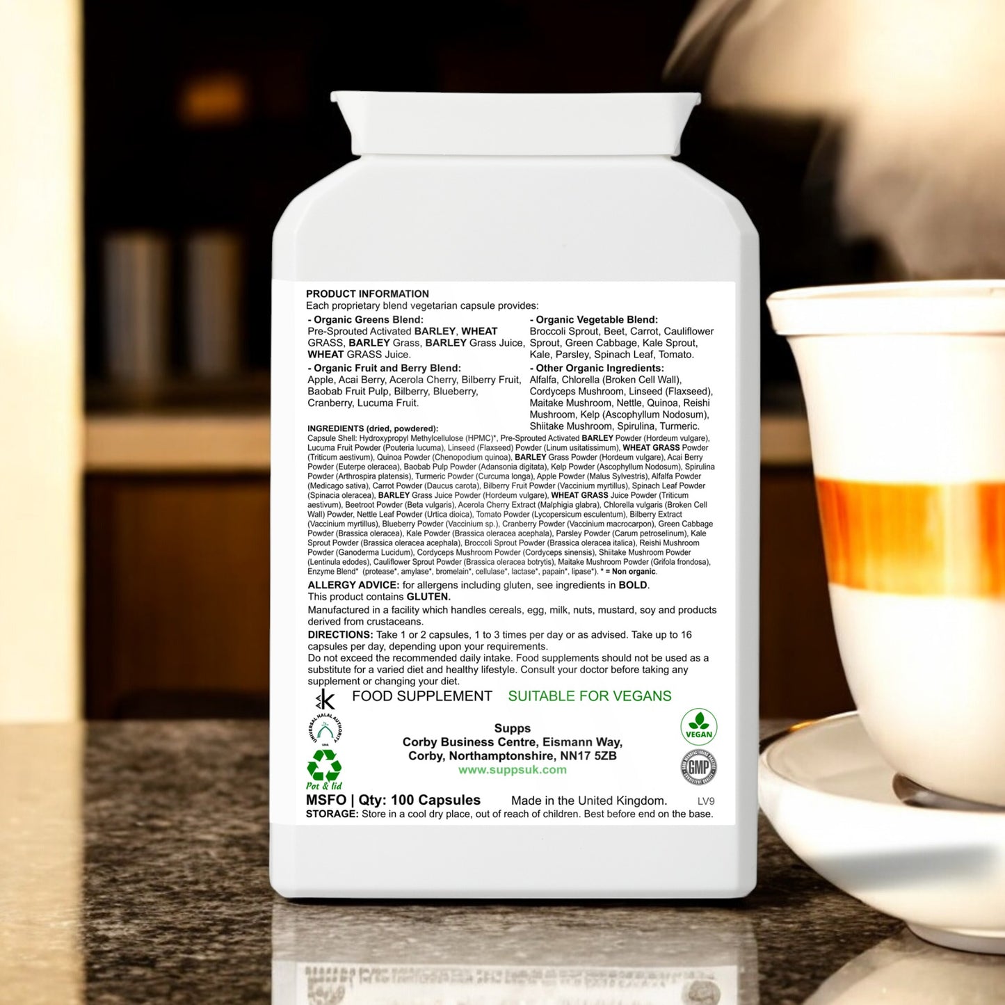 Organic Vegan Superblend Supplement