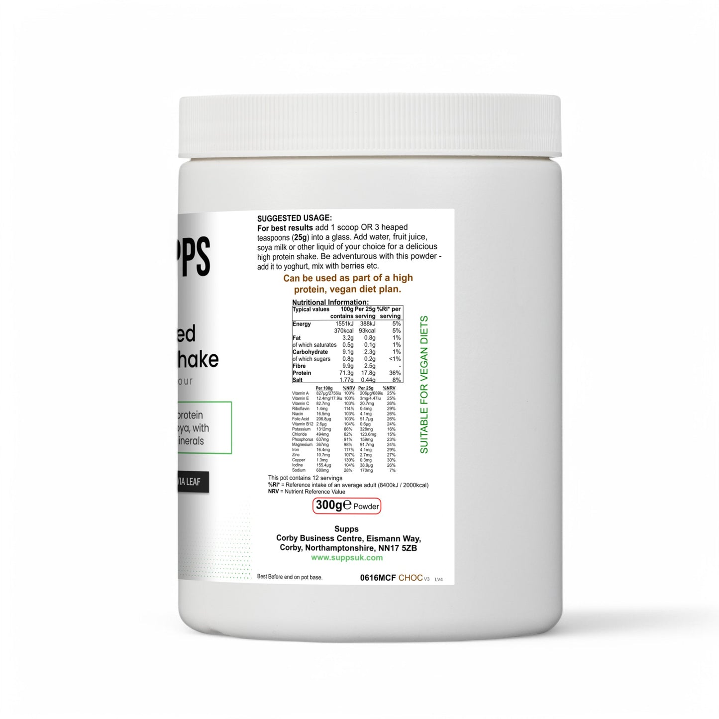 Plant Based Chocolate Shake with B12