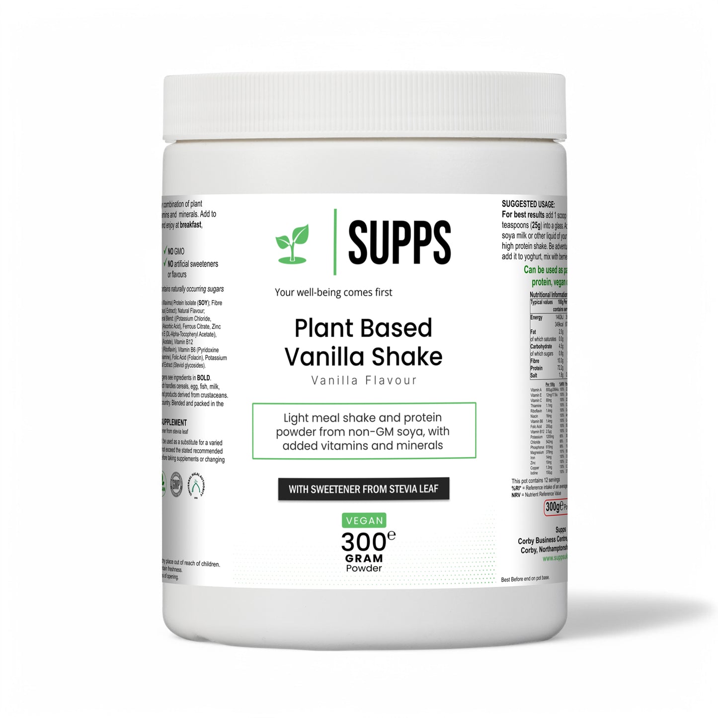 Plant Based Vanilla Shake with B12