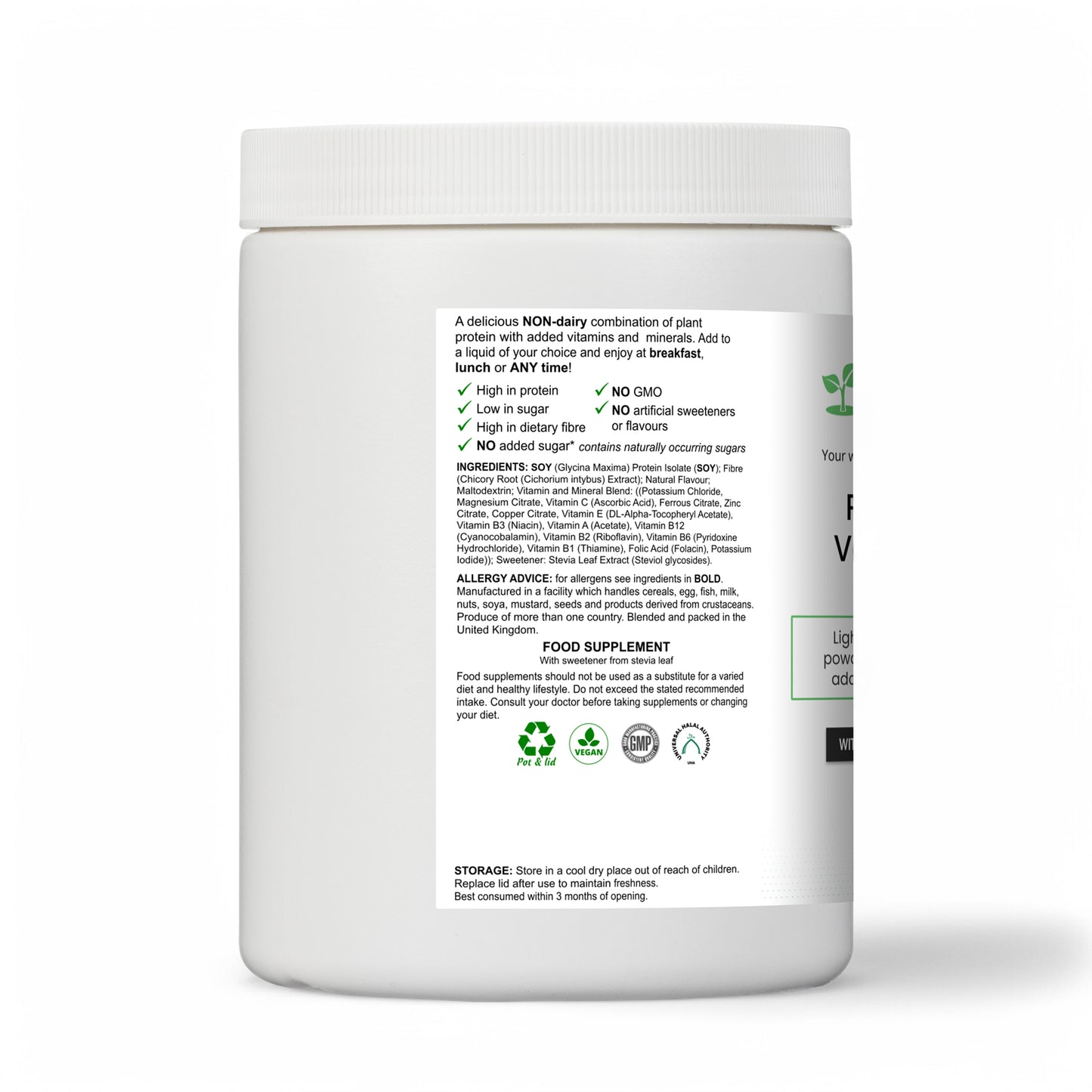 Plant Based Vanilla Shake with B12